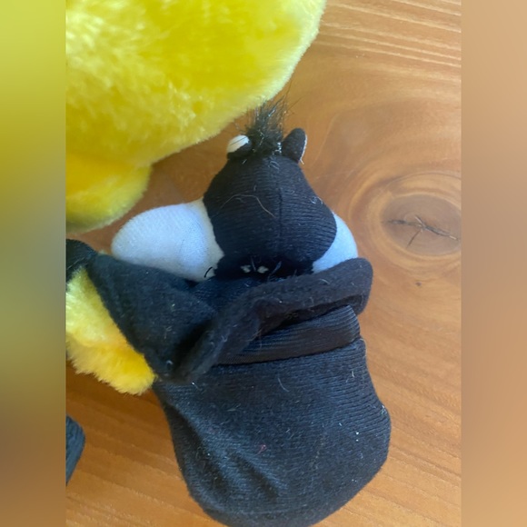 Vintage Tweety Bird Magician And Sylvester The Cat Plush Looney Tunes 1998 - Picture 4 of 12